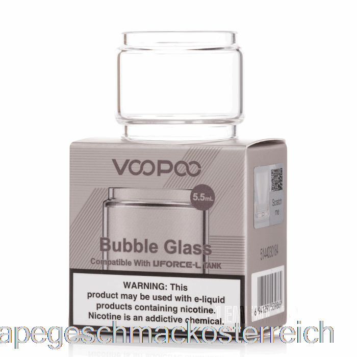 Voopoo Uforce-L Ersatzglas 5,5 Ml Bubble Glass Vape Geschmack